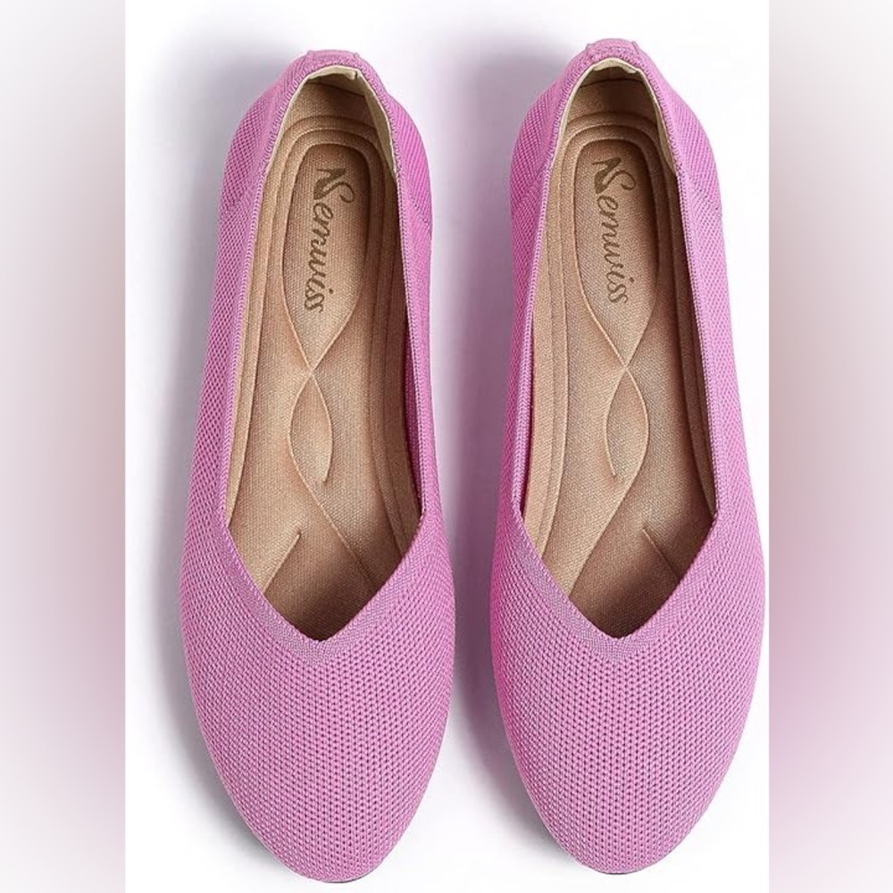 NEW! Semwiss Comfortable Knitted Ballet Flats. 10/10.5 (26cm).